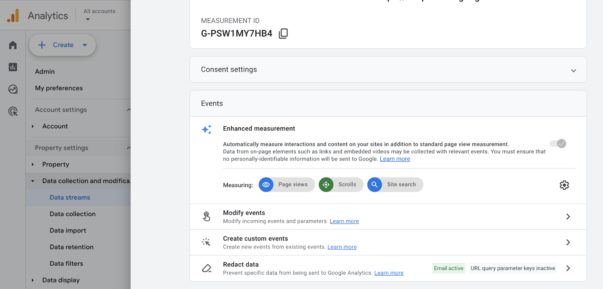 Konfiguriere die Scrolltiefe in Google Analytics 4