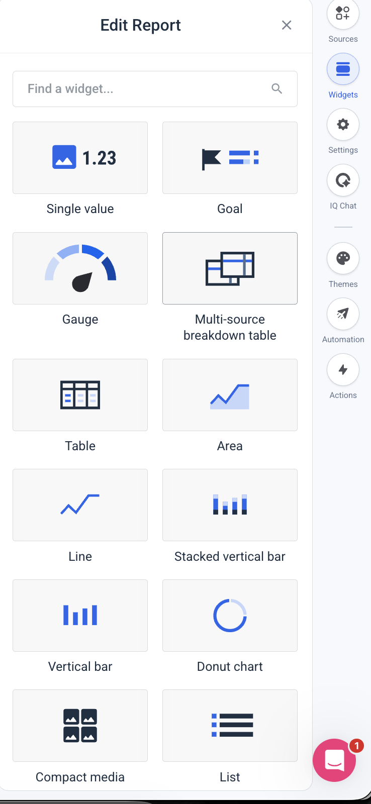 Widget-Optionen