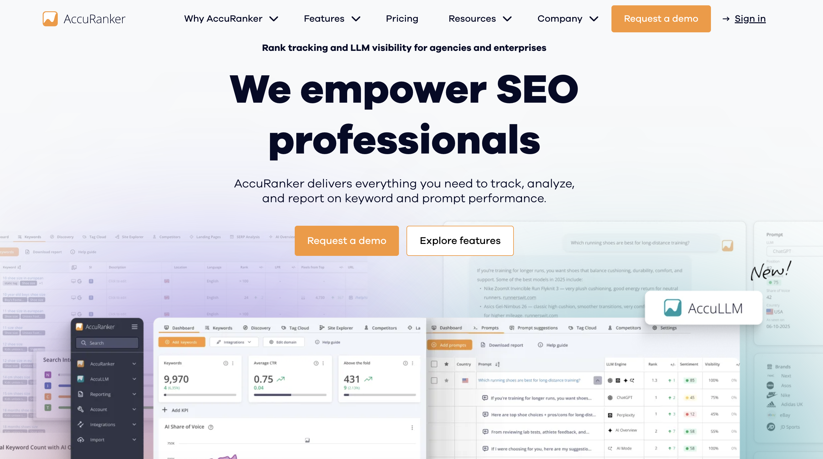 Accuranker-Homepage