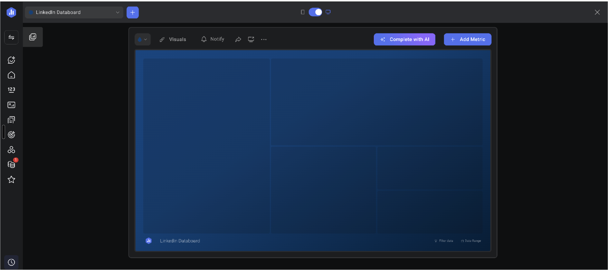 Datenbox leer dashboard