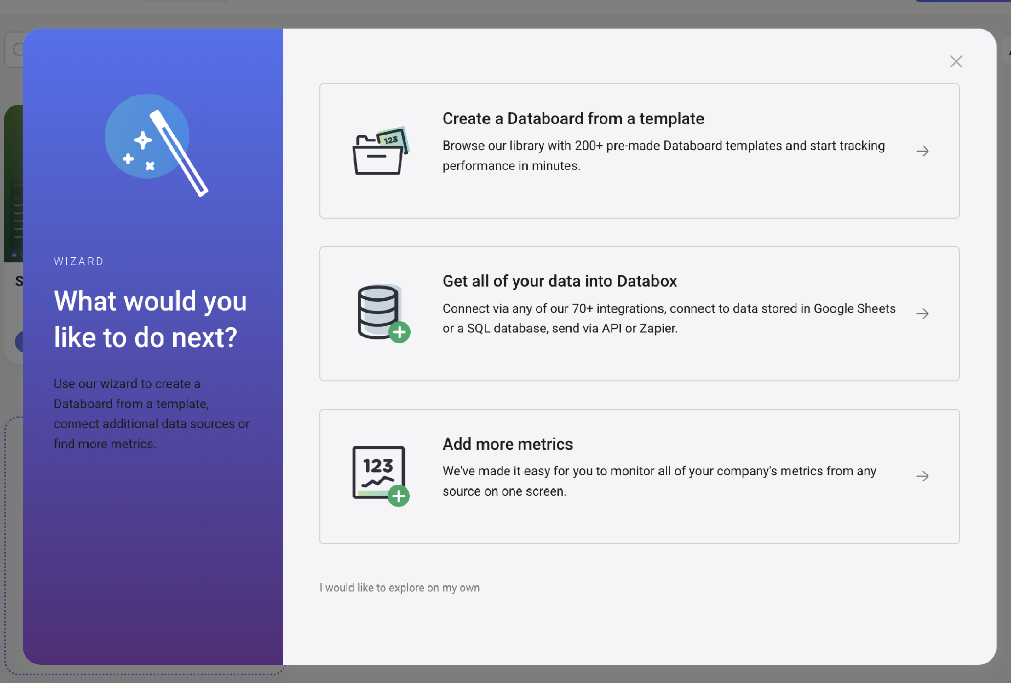 Databox-Onboarding