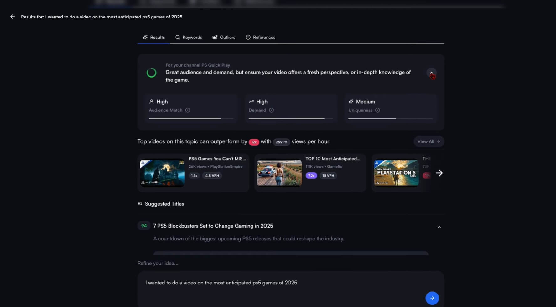 YouTube-Analysetool Vidiq